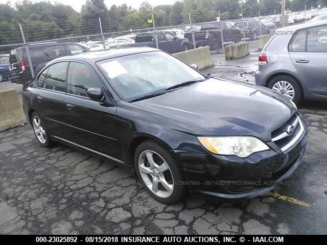 4S3BL616087204922 - 2008 SUBARU LEGACY 2.5I BLACK photo 1