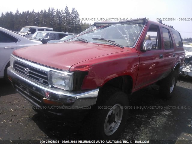 JT3VN39W9R0155342 - 1994 TOYOTA 4RUNNER VN39 SR5 RED photo 2