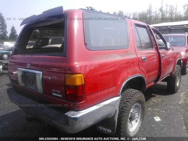 JT3VN39W9R0155342 - 1994 TOYOTA 4RUNNER VN39 SR5 RED photo 4