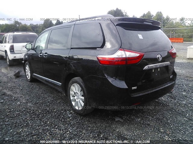 5TDDK3DC8FS113749 - 2015 TOYOTA SIENNA XLE/LIMITED BLACK photo 3