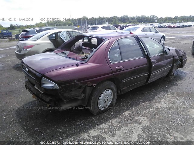 2G1WL52MXW9272772 - 1998 CHEVROLET LUMINA LS BURGUNDY photo 4