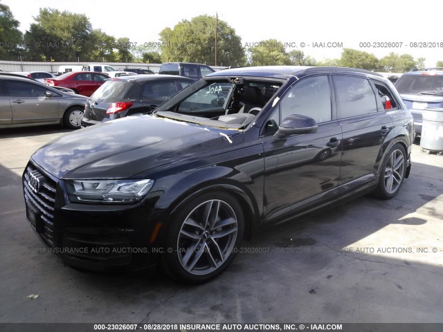 WA1VAAF74JD042768 - 2018 AUDI Q7 PRESTIGE BLACK photo 2