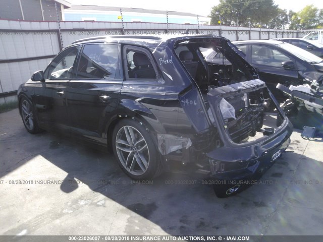 WA1VAAF74JD042768 - 2018 AUDI Q7 PRESTIGE BLACK photo 3