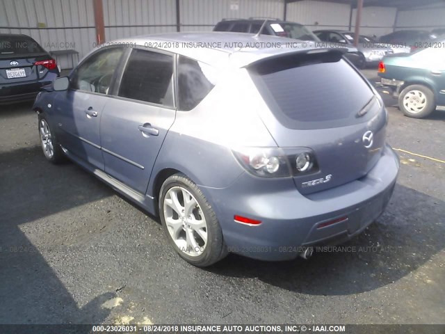 JM1BK344871604725 - 2007 MAZDA 3 HATCHBACK GRAY photo 3