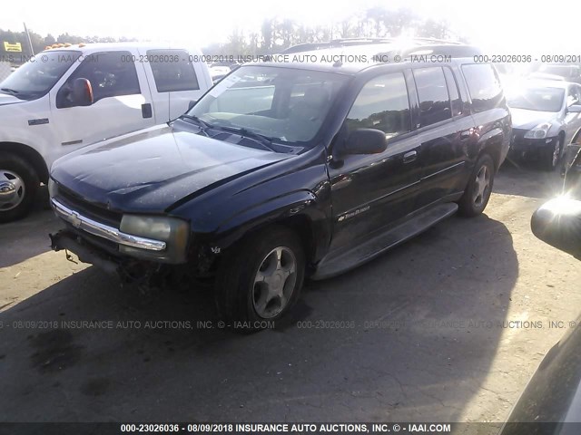 1GNET16P746208667 - 2004 CHEVROLET TRAILBLAZER EXT LS/EXT LT BLACK photo 2