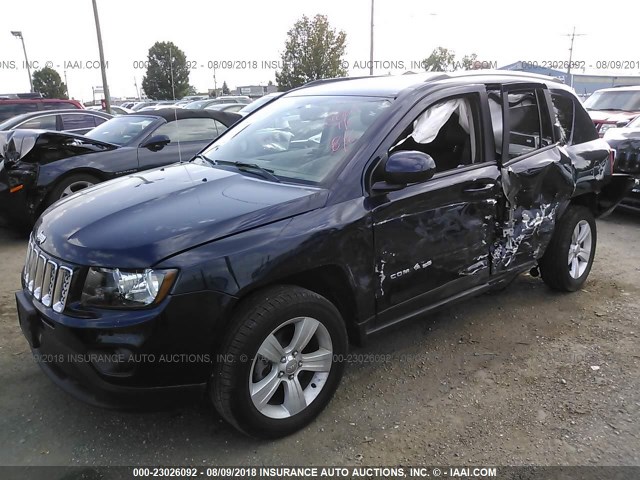 1C4NJDEB8HD106060 - 2017 JEEP COMPASS LATITUDE 蓝色 照片 2