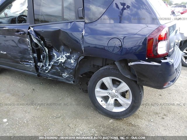 1C4NJDEB8HD106060 - 2017 JEEP COMPASS LATITUDE 蓝色 照片 6