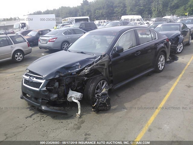 4S3BMBB61D3016349 - 2013 SUBARU LEGACY 2.5I PREMIUM BLACK photo 2