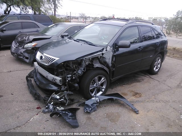 JTJGW31U272005583 - 2007 LEXUS RX 400H GRAY photo 2