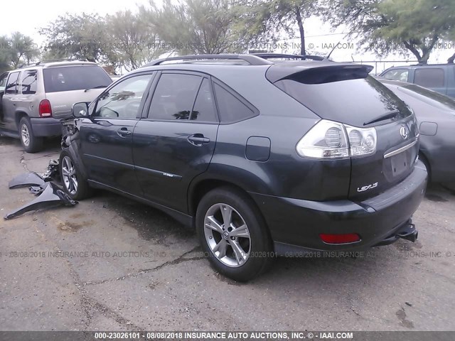 JTJGW31U272005583 - 2007 LEXUS RX 400H GRAY photo 3