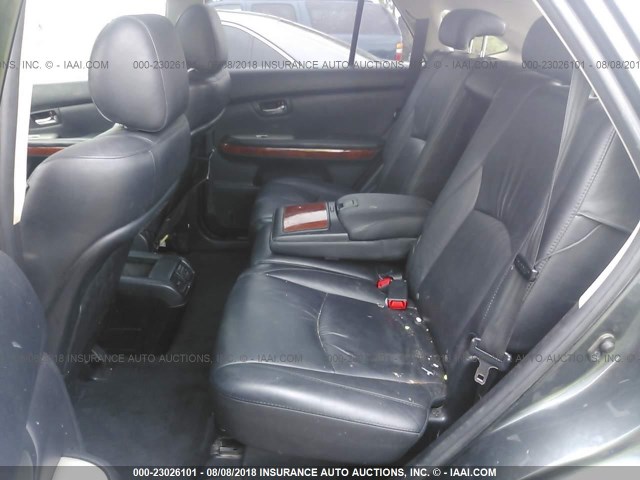 JTJGW31U272005583 - 2007 LEXUS RX 400H GRAY photo 8