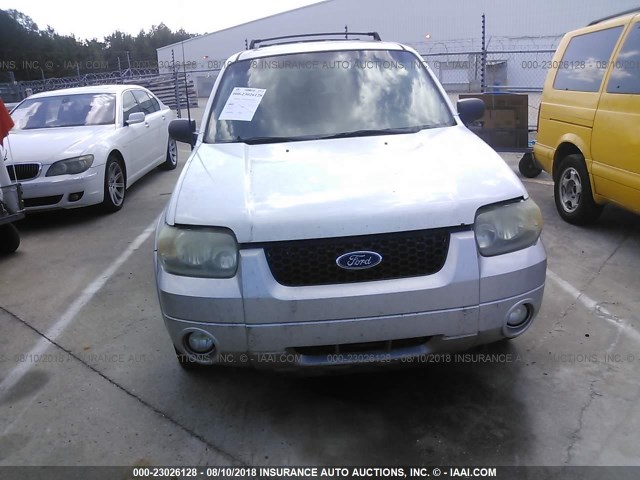 1FMCU03187KB78805 - 2007 FORD ESCAPE XLT WHITE photo 6