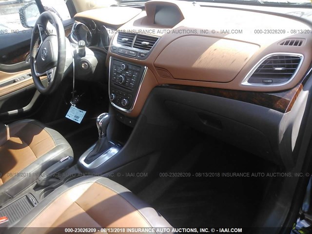 KL4CJDSBXEB603091 - 2014 BUICK ENCORE PREMIUM BROWN photo 5