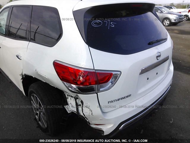 5N1AR2MN8DC607470 - 2013 NISSAN PATHFINDER S/SV/SL/PLATINUM WHITE photo 6