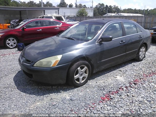 1HGCM55393A014660 - 2003 HONDA ACCORD LX BLUE photo 2