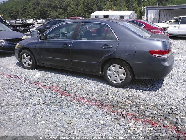 1HGCM55393A014660 - 2003 HONDA ACCORD LX BLUE photo 3