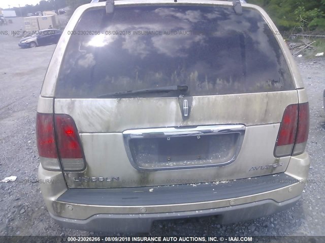 5LMEU68H25ZJ25746 - 2005 LINCOLN AVIATOR 白色 照片 6