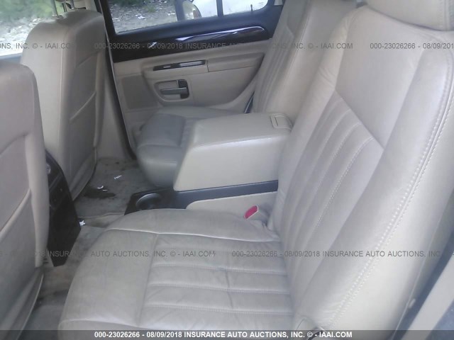 5LMEU68H25ZJ25746 - 2005 LINCOLN AVIATOR WHITE photo 8