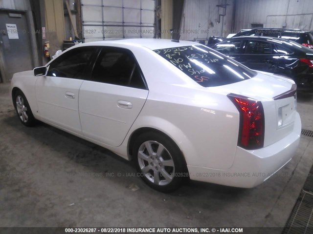 1G6DP577660101889 - 2006 CADILLAC CTS HI FEATURE V6 WHITE photo 3