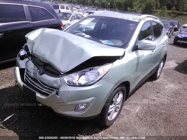 KM8JUCAC1DU639064 - 2013 HYUNDAI TUCSON GLS/LIMITED GREEN photo 2