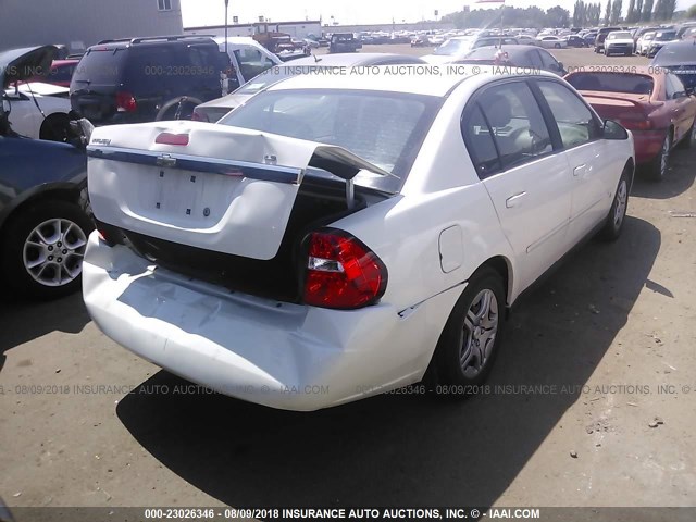 1G1ZS58F07F278680 - 2007 CHEVROLET MALIBU LS თეთრი ფოტო 4