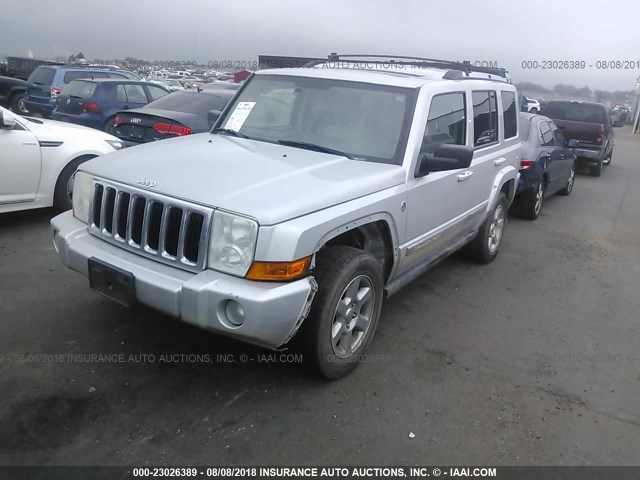 1J8HG58266C170834 - 2006 JEEP COMMANDER LIMITED SILVER photo 2