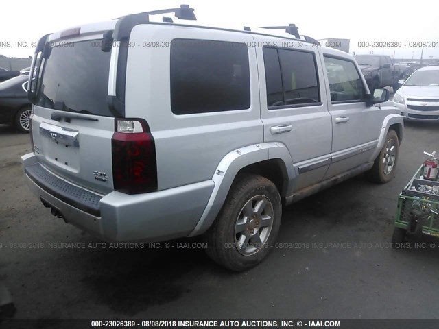 1J8HG58266C170834 - 2006 JEEP COMMANDER LIMITED SILVER photo 4