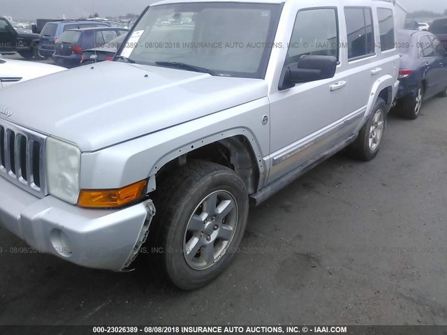1J8HG58266C170834 - 2006 JEEP COMMANDER LIMITED SILVER photo 6