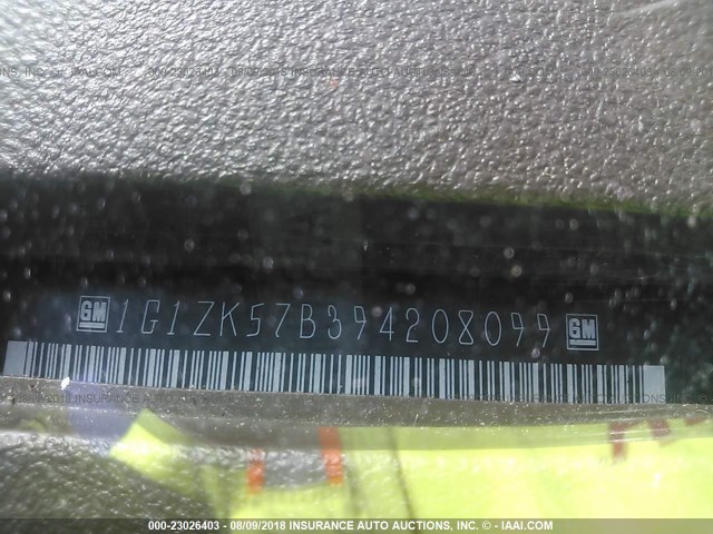 1G1ZK57B394208099 - 2009 CHEVROLET MALIBU LTZ 黑色 照片 9