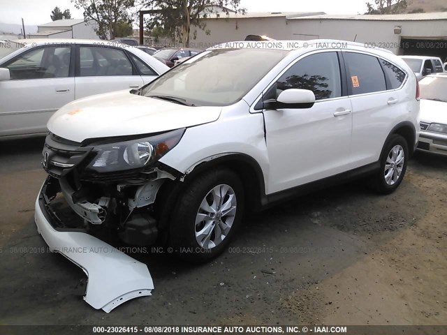 5J6RM3H73DL043339 - 2013 HONDA CR-V EXL WHITE photo 2