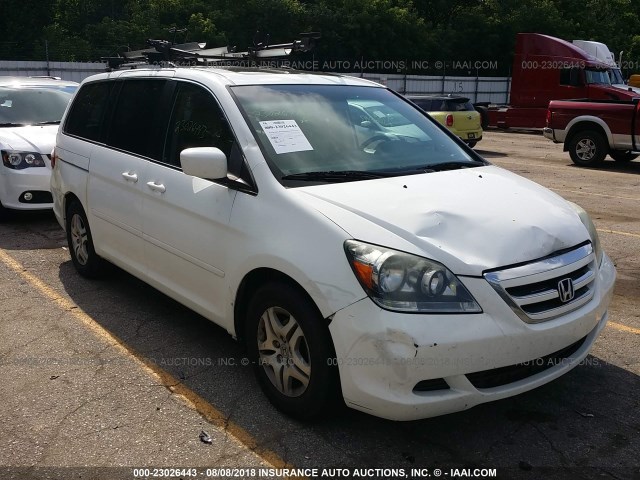 5FNRL38717B134271 - 2007 HONDA ODYSSEY WHITE photo 1