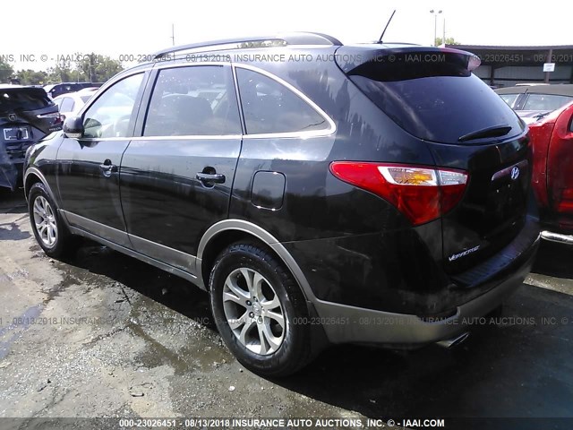 KM8NU4CC4CU181443 - 2012 HYUNDAI VERACRUZ GLS/LIMITED BLACK photo 3