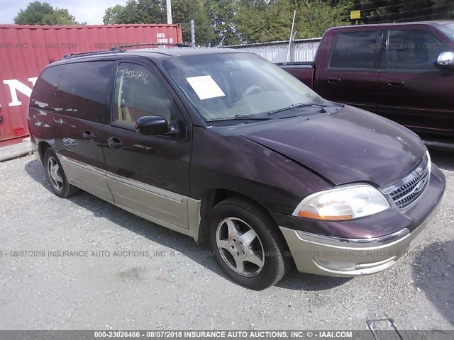 2FMZA5341YBC69159 - 2000 FORD WINDSTAR SEL MAROON photo 1