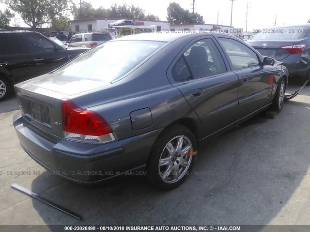 YV1RS592162542685 - 2006 VOLVO S60 2.5T GRAY photo 4