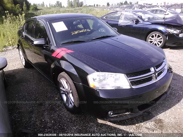 1B3BD1FG4BN544337 - 2011 DODGE AVENGER MAINSTREET BLACK photo 1