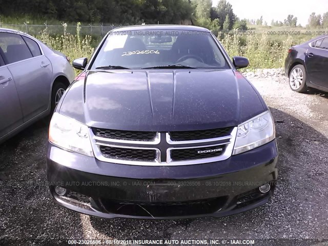 1B3BD1FG4BN544337 - 2011 DODGE AVENGER MAINSTREET BLACK photo 6