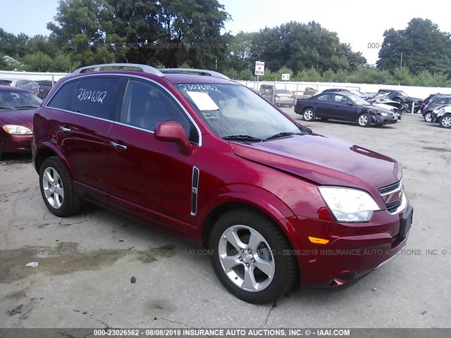 3GNAL4EK9ES669453 - 2014 CHEVROLET CAPTIVA LTZ RED photo 1