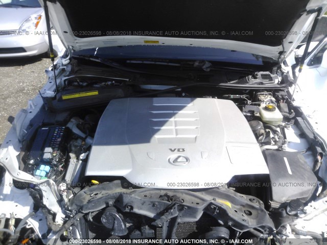 JTHBL5EF5D5115985 - 2013 LEXUS LS 460 WHITE photo 10