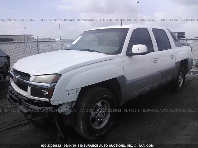 3GNEC13T72G104175 - 2002 CHEVROLET AVALANCHE C1500 WHITE photo 2