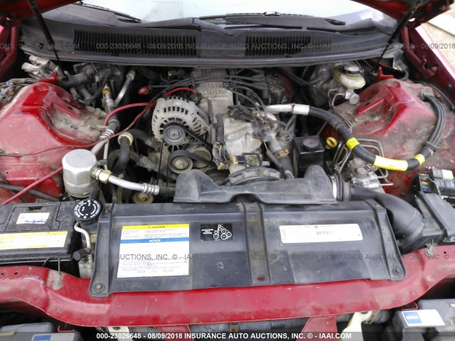 2G1FP22K1V2135650 - 1997 CHEVROLET CAMARO RS RED photo 10