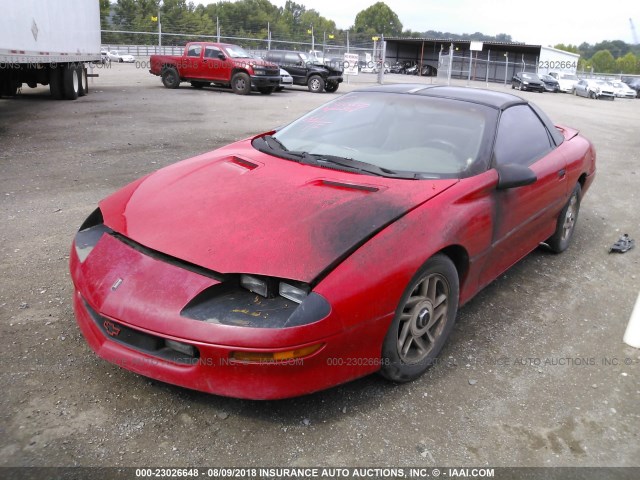 2G1FP22K1V2135650 - 1997 CHEVROLET CAMARO RS RED photo 2