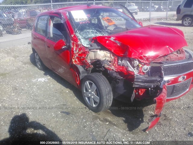 KL1TD66E59B334993 - 2009 CHEVROLET AVEO LS/LT 红色 照片 6