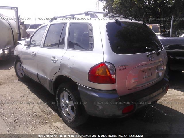 KM8SB12B54U828630 - 2004 HYUNDAI SANTA FE GL SILVER photo 3