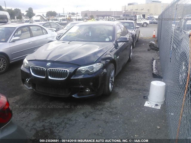 WBA5B3C56ED531922 - 2014 BMW 535 XI Dark Blue photo 2