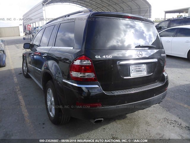 4JGBF71E88A331663 - 2008 MERCEDES-BENZ GL 450 4MATIC BLACK photo 3