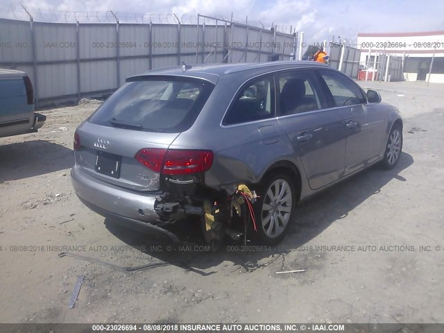 WAUGF78K09A096776 - 2009 AUDI A4 PREMIUM PLUS GRAY photo 4