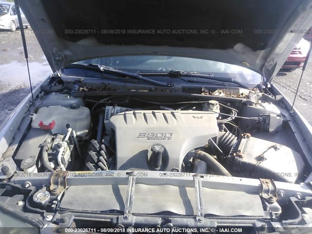 1G2HX52K85U137055 - 2005 PONTIAC BONNEVILLE SE SILVER photo 10