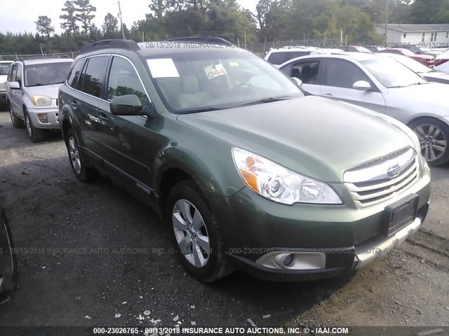 4S4BRBLCXC3251347 - 2012 SUBARU OUTBACK 2.5I LIMITED GREEN photo 1