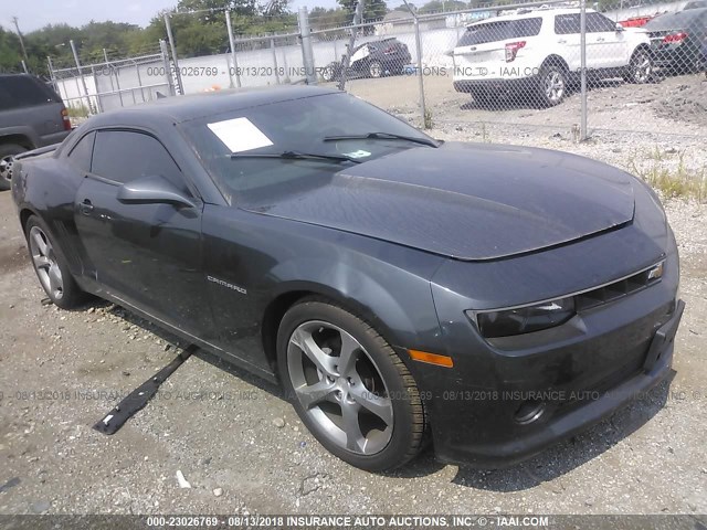 2G1FC1E35E9235641 - 2014 CHEVROLET CAMARO LT BLACK photo 1