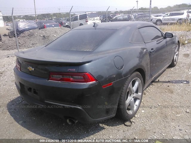 2G1FC1E35E9235641 - 2014 CHEVROLET CAMARO LT BLACK photo 4